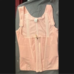 Pink Zippered Shapewear Vest